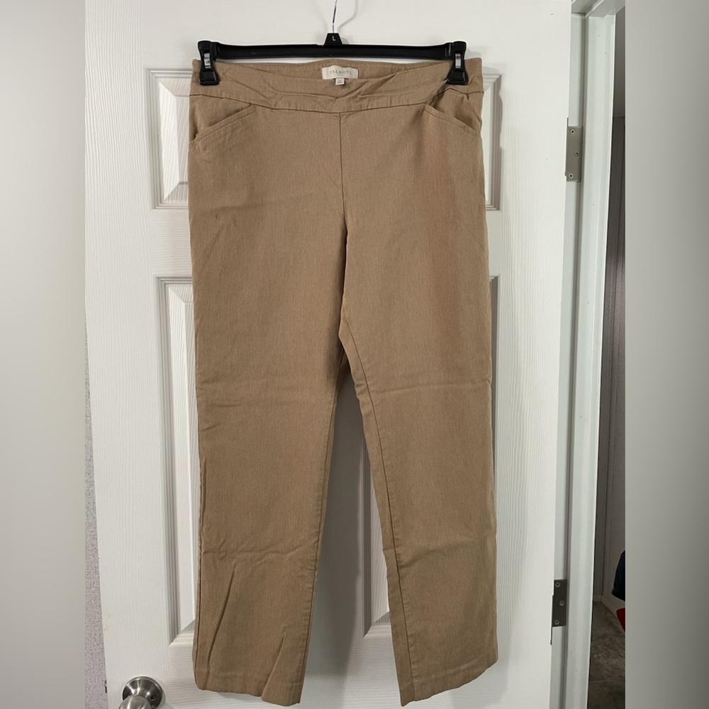 Talbots Tan Straight Leg Pants